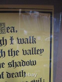 I Walk Through The Valley Of Death Black Light Vintage Poster 1971 Cng3273