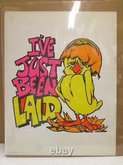 I've just been Laid Vintage Black Light vintage Poster 1970's In#G7817
