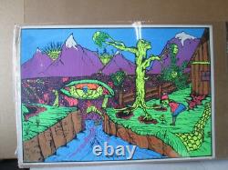 If i was alone Vintage Poster 1970 black light Psychedelic 21572