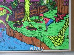 If i was alone Vintage Poster 1970 black light Psychedelic 21572