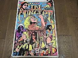 In Concert Vintage Blacklight Poster Music Dylan Alice Cooper Led Zeppelin 70's