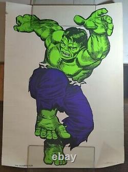 Incredible Hulk Silkscreen Blacklight Marvel/Personality Poster, 1966