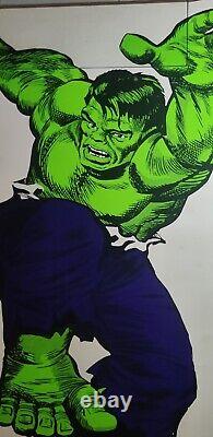 Incredible Hulk Silkscreen Blacklight Marvel/Personality Poster, 1966