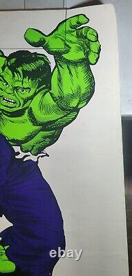 Incredible Hulk Silkscreen Blacklight Marvel/Personality Poster, 1966