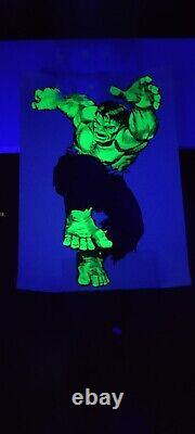 Incredible Hulk Silkscreen Blacklight Marvel/Personality Poster, 1966