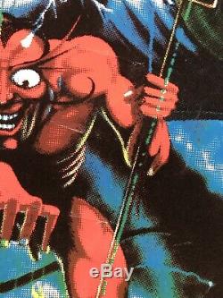 Iron Maiden Blacklight Poster 1983 Vintage Rare Funky 1983 Original 803
