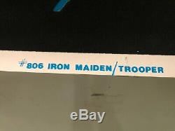 Iron Maiden Trooper 806 Vintage Blacklight Poster 23 x 35 Rare Original 1984