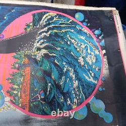 JAWS Ultra Rare Poster Vintage Monarch 1975 Black Light Shark Poster