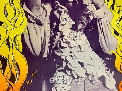 JIMI HENDRIX VINTAGE 1970's HEADSHOP BLACKLIGHT POSTER By Gary Patterson -NICE