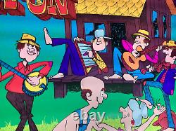 JUST GET IT ON VINTAGE 1960's BLACKLIGHT WESTERN GRAPHICS HEADSHOP POSTER -NICE
