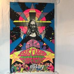 Jesus Christ Superstar Blacklight Psychedelic Poster 1971 Vintage