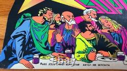Jesus Christ Superstar Vintage 1971 Blacklight Poster Third Eye Last Supper Art