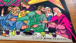 Jesus Christ Superstar Vintage 1971 Blacklight Poster Third Eye Last Supper Art
