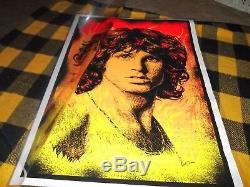 Jim Morrison #948 Black Light Velvet Poster 24 X 34 Rock Vintage