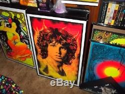 Jim Morrison #948 Black Light Velvet Poster 24 X 34 Rock Vintage