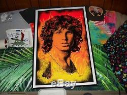 Jim Morrison #948 Black Light Velvet Poster 24 X 34 Rock Vintage