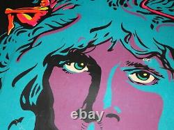 Jim Morrison The Wizard The Doors Vintage 1969 Blacklight Poster RARE Damaged