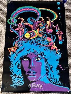 Jim Morrison The Wizard The Doors Vintage 1969 Blacklight Poster VERY RARE