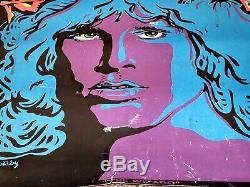 Jim Morrison The Wizard The Doors Vintage 1969 Blacklight Poster VERY RARE