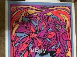 Jimi Hendrix Blacklight Poster Pandora 1967