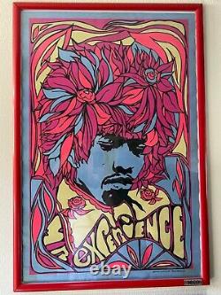 Jimi Hendrix Experience 1967 Blacklight Poster 23 x 35 Pandora Productions