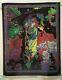 Jimi Hendrix Original Vintage Blacklight Poster Psychedelic Pin-up 1970 Green Uv
