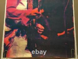 Jimi Hendrix Vintage Blacklight Poster Psychedelic Dotted 1970 Pin-up Ephemera
