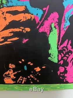 Jimi Hendrix poster blacklight 1960s Joe Roberts, Jr. Vintage black light