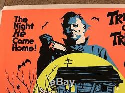 John Carpenter Halloween Michael Myers BlackLight Art Print Poster Mondo Movie
