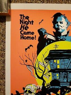 John Carpenter's Halloween Black Light Poster Michael myers Not Mondo