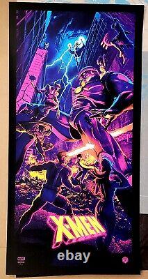 Juan Ramos X-Men Black Light Art Print Poster Bottleneck Marvel Grey Matter Art