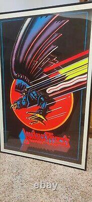 Judas Priest Blacklight Poster 1983 by funky enterprises #801. Iron Maiden