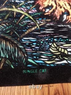 Jungle Cat Blacklight Poster 1970's Western Graphics Corporation 32 x 21.5 NOS