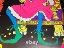 KING RICHARD NIXON 1970 VINTAGE BLACKLIGHT POSTER By WESPAC -NICE! W-157
