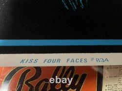 KISS BLACK LIGHT Poster FOUR FACES #834 Not AUCOIN MINT Vintage RARE