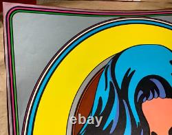 KISS ME VINTAGE 1969 BLACKLIGHT CELESTIAL ARTS POSTER By Carson Morris -NICE