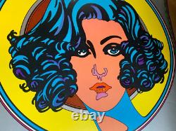 KISS ME VINTAGE 1969 BLACKLIGHT CELESTIAL ARTS POSTER By Carson Morris -NICE