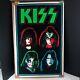 Kiss Poster Four Faces #834 By Funky Flocked Black Light Vintage 1992 Rare Vg