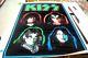 Kiss Vintage Black Light Poster Four Faces #834 Funky Ent. Ny Rolled