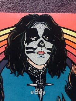 KISS Vintage Black Light Poster #15-332 1976 M. H. Stein Rare AUCOIN