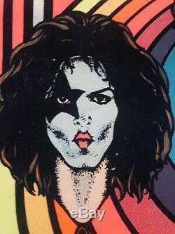 KISS Vintage Black Light Poster #15-332 1976 M. H. Stein Rare AUCOIN