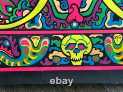 KRISHNA #900 Third Eye Blacklight Poster 1969 Vintage Orlando MacBeth Art Dragon