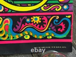 KRISHNA #900 Third Eye Blacklight Poster 1969 Vintage Orlando MacBeth Art Dragon