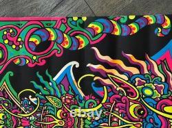 KRISHNA #900 Third Eye Blacklight Poster 1969 Vintage Orlando MacBeth Art Dragon