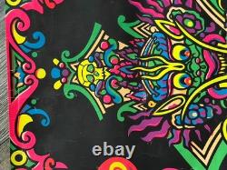 KRISHNA #900 Third Eye Blacklight Poster 1969 Vintage Orlando MacBeth Art Dragon