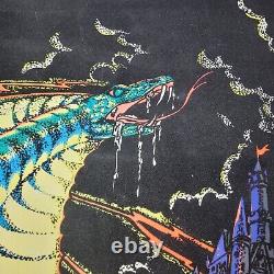 King Cobra Original Vintage 1974 Black Light Poster 23 x 35