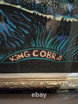 King Cobra Original Vintage 1974 Black Light Poster 23 x 35