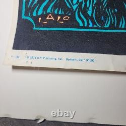 King Cobra Original Vintage 1974 Black Light Poster 23 x 35