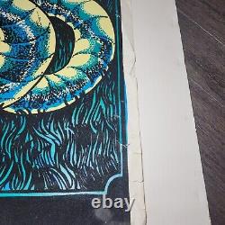 King Cobra Original Vintage 1974 Black Light Poster 23 x 35