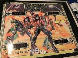 Kiss 1979 Original Aucoin Bally Blacklight Pinball Poster